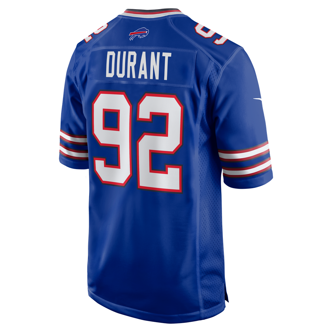 Zane Durant Buffalo Bills Nike Team Game Jersey - Royal Official NFL Team Apparel Football Fan Gear
