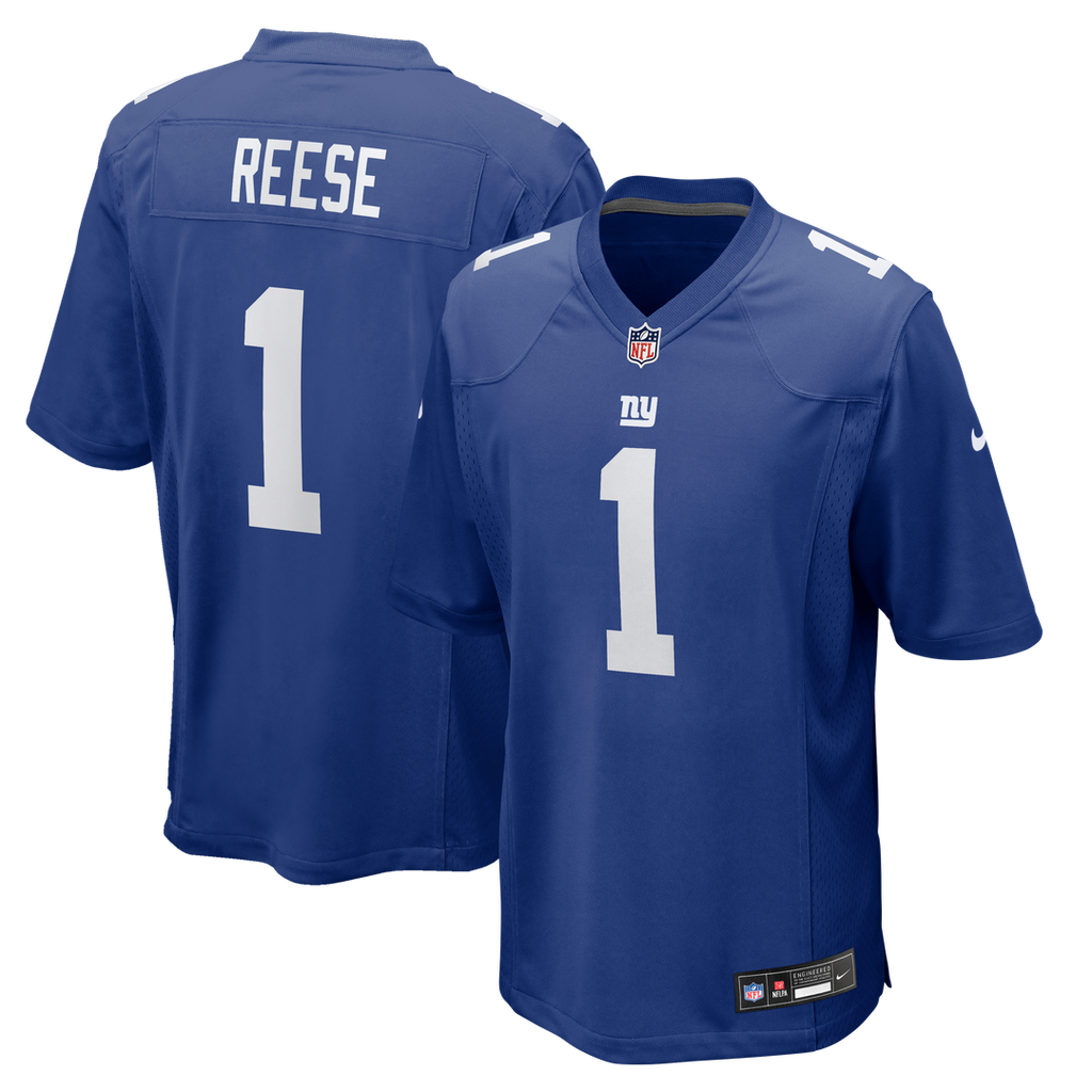 Arvell Reese New York Giants Nike 2026 NFL Draft First Round Pick No. 5 Team Game Jersey - Royal Official NFL Team Apparel Football Fan Gear