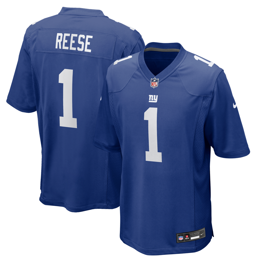 Arvell Reese New York Giants Nike 2026 NFL Draft First Round Pick No. 5 Team Game Jersey - Royal Official NFL Team Apparel Football Fan Gear