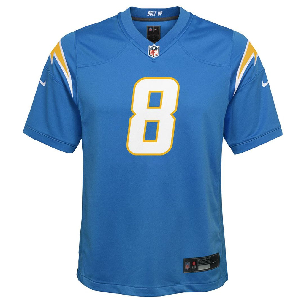 Omarion Hampton Los Angeles Chargers Nike Youth Team Game Jersey - Powder Blue Official NFL Team Apparel Football Fan Gear