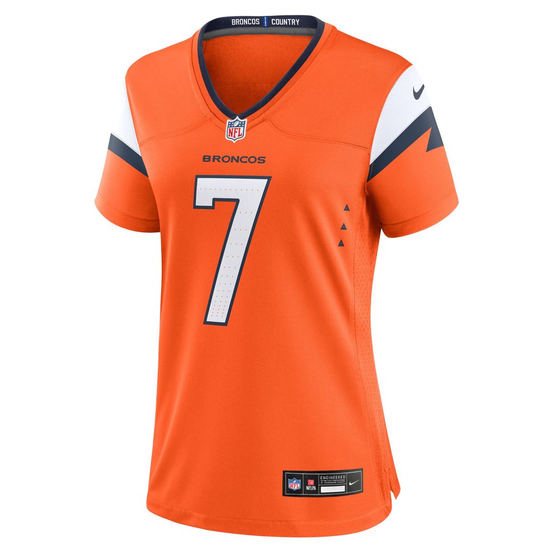 John Elway Denver Broncos Nike Women's Team Retired Player Game Jersey - Orange Official NFL Team Apparel Football Fan Gear