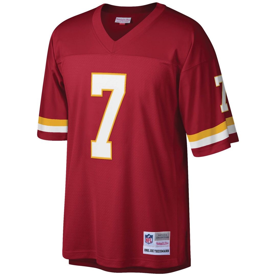Joe Theismann Washington Football Team Mitchell & Ness Legacy Replica Jersey - Burgundy Official NFL Team Apparel Football Fan Gear