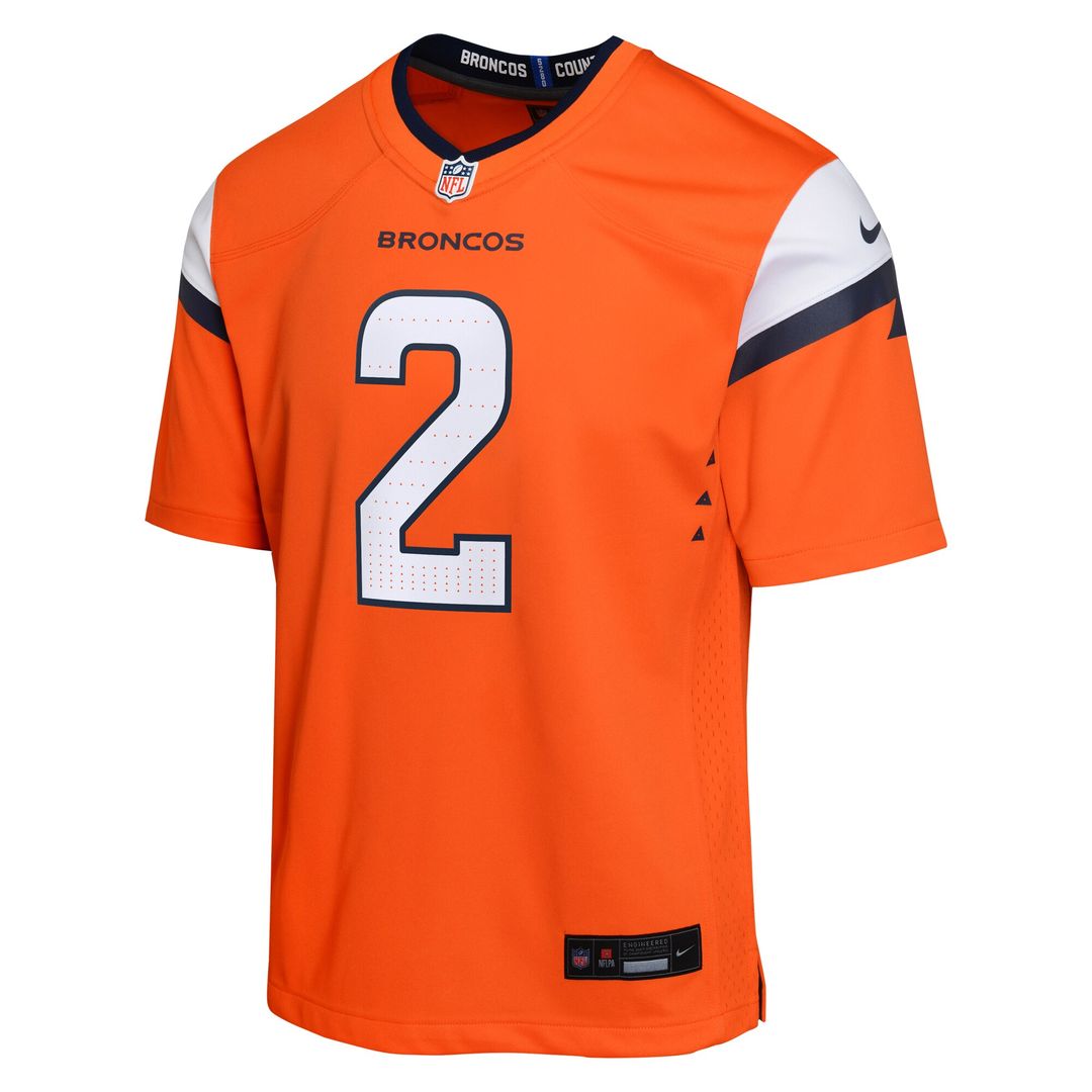 Patrick Surtain II Denver Broncos Nike Youth Game Jersey - Orange Official NFL Team Apparel Football Fan Gear