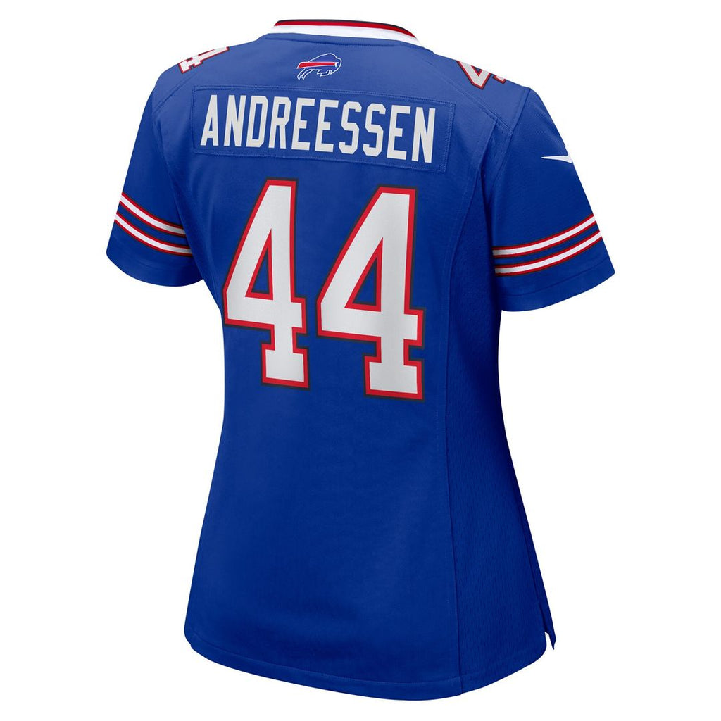 Joe Andreessen Buffalo Bills Nike Women's Game Jersey - Royal Official NFL Team Apparel Football Fan Gear