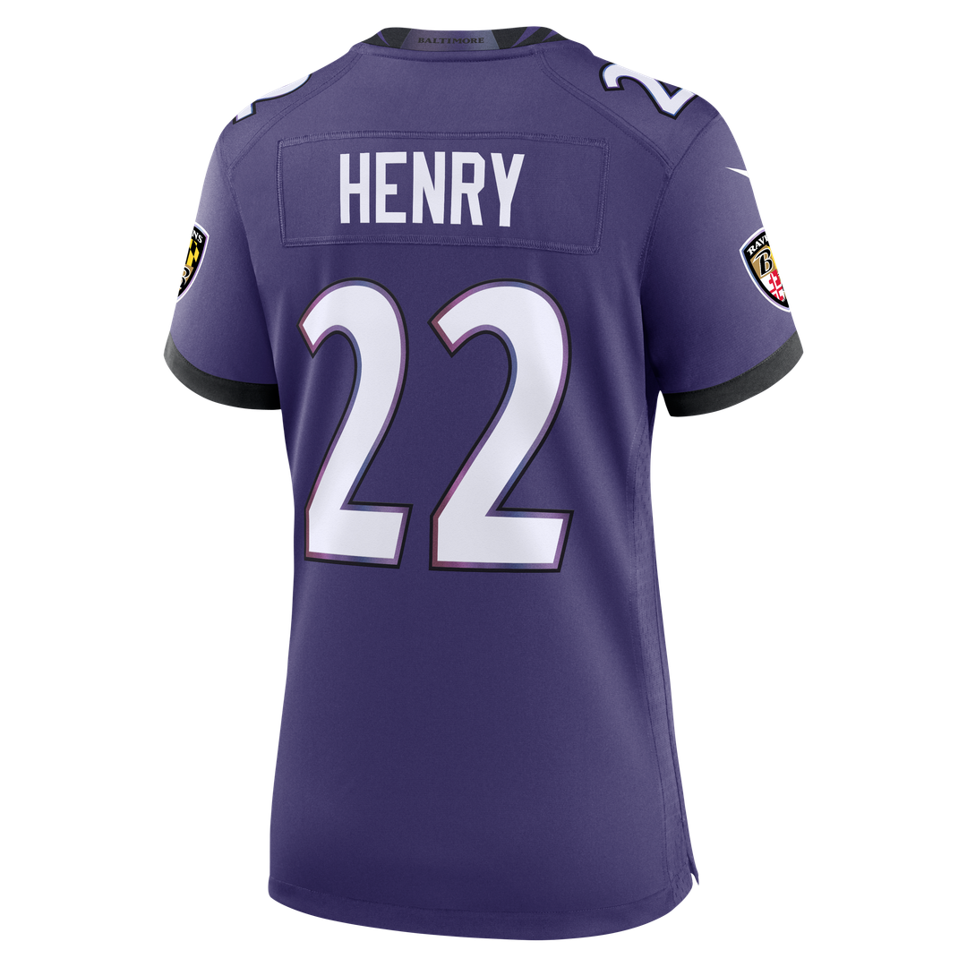Derrick Henry Baltimore Ravens Nike Women's Team Game Jersey - Purple Official NFL Team Apparel Football Fan Gear