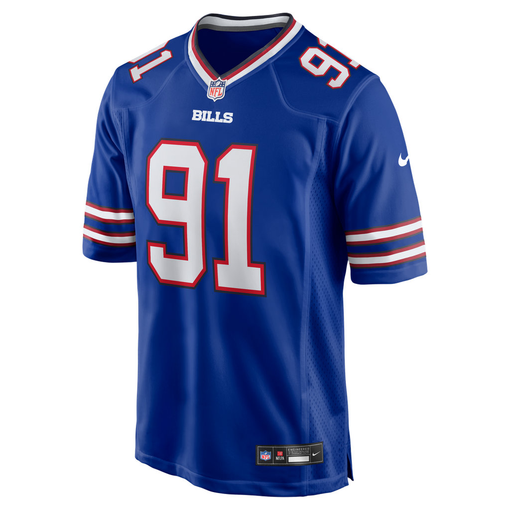 Ed Oliver Buffalo Bills Nike Team Game Player Jersey - Royal Official NFL Team Apparel Football Fan Gear