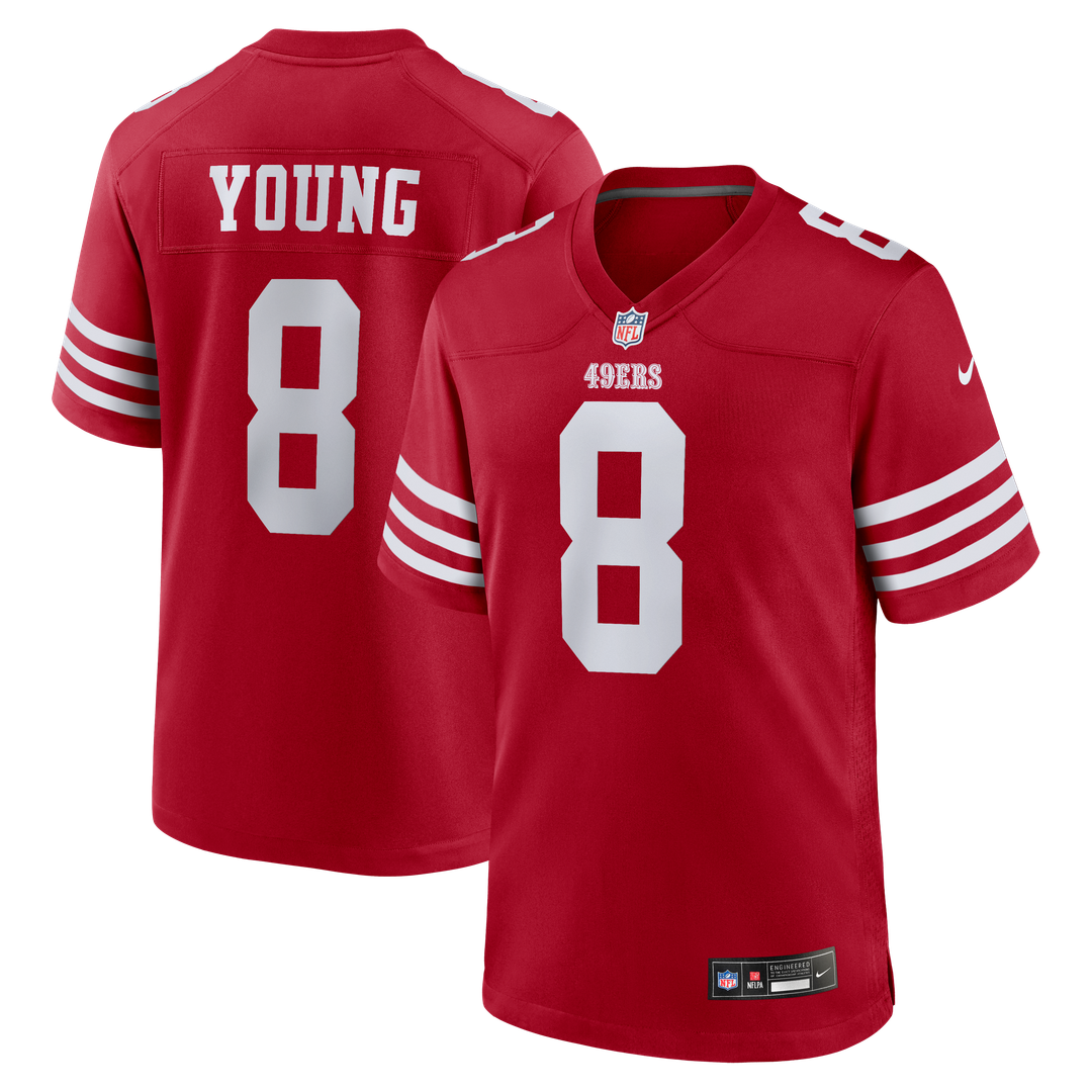 Steve Young San Francisco 49ers Nike Retired Player Game Jersey - Scarlet Official NFL Team Apparel Football Fan Gear