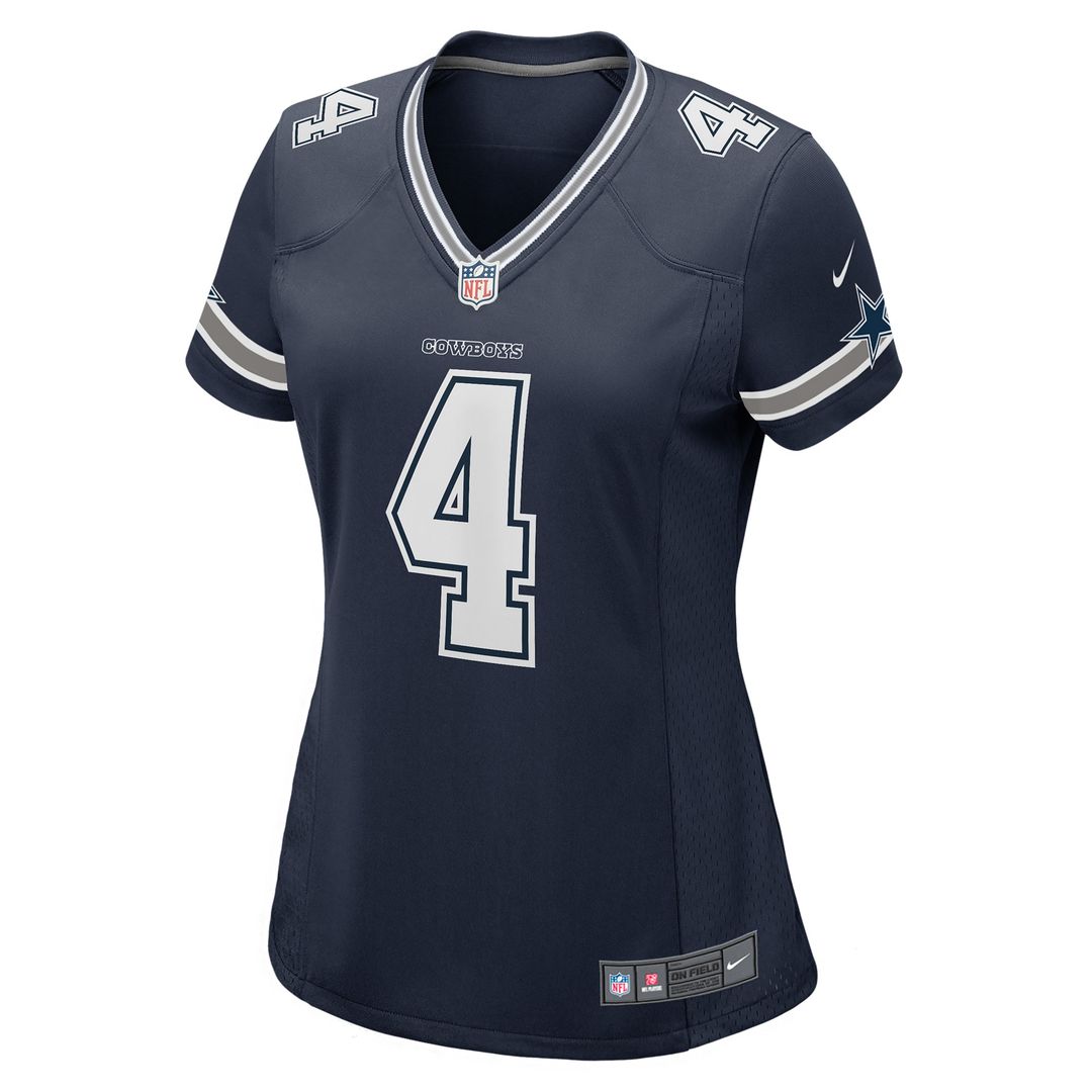 Dak Prescott Dallas Cowboys Nike Women's Game Team Jersey - Navy Official NFL Team Apparel Football Fan Gear