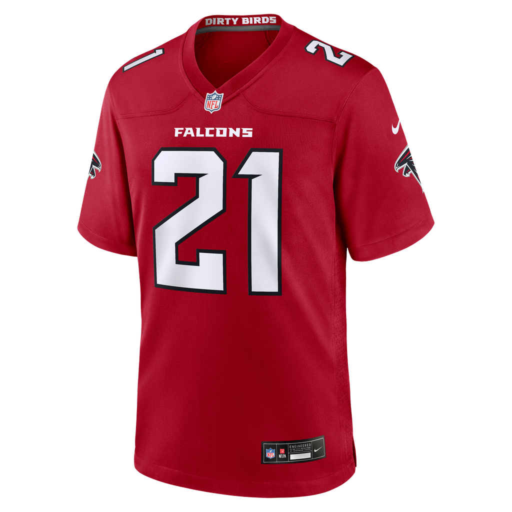 Deion Sanders Atlanta Falcons Nike Retired Player Game Jersey - Red Official NFL Team Apparel Football Fan Gear