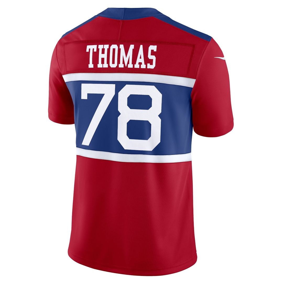 Andrew Thomas New York Giants Nike Alternate Vapor F.U.S.E. Limited Jersey - Century Red Official NFL Team Apparel Football Fan Gear