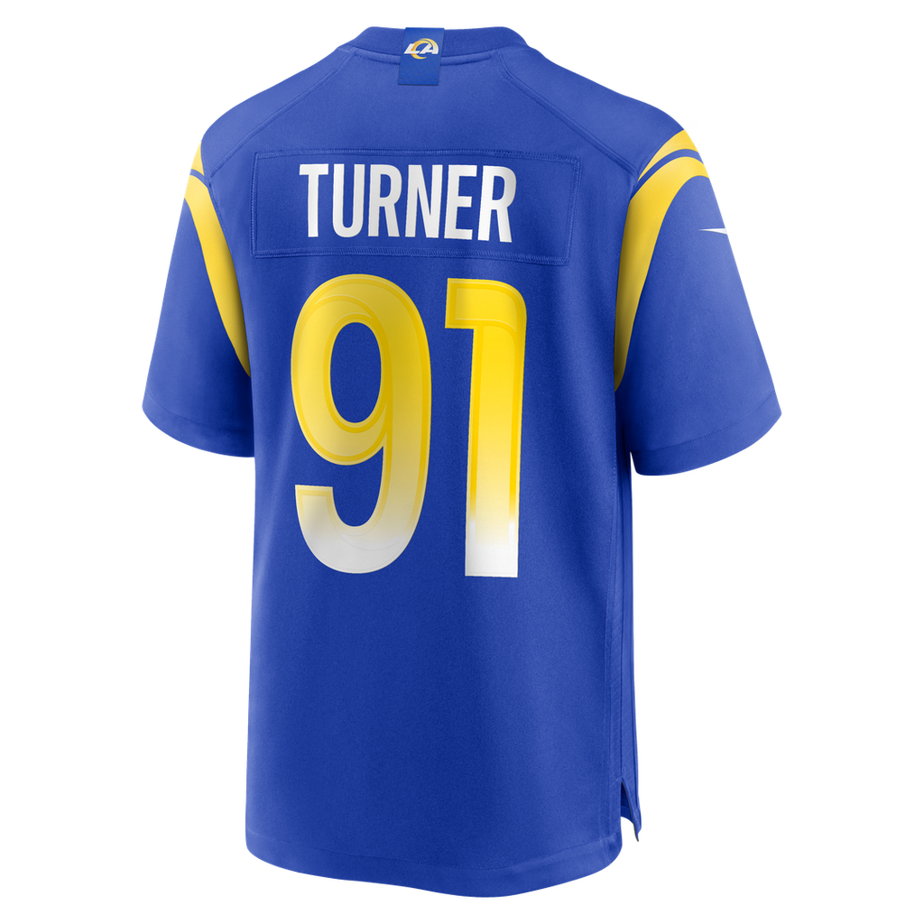 Kobie Turner Los Angeles Rams Nike Home Game Jersey - Royal Official NFL Team Apparel Football Fan Gear