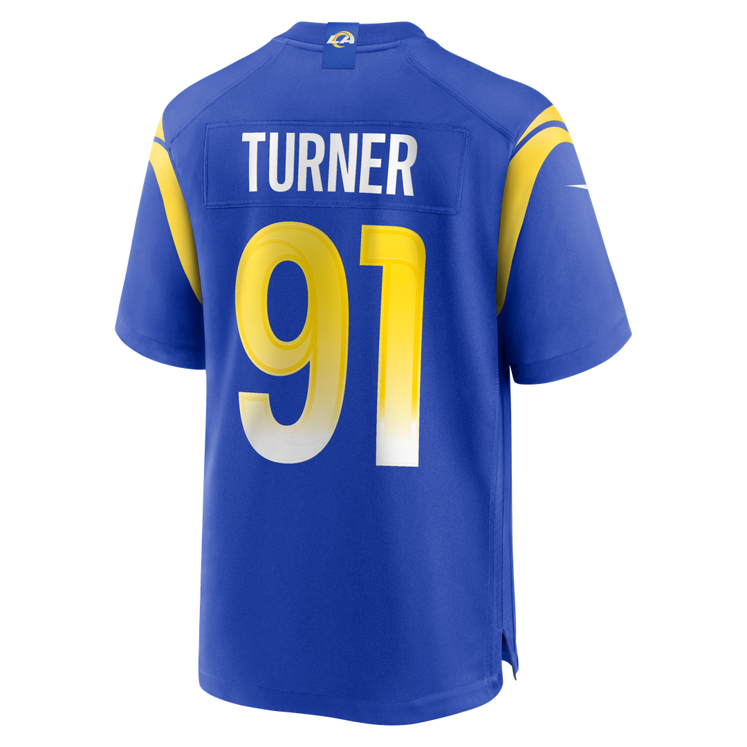 Kobie Turner Los Angeles Rams Nike Home Game Jersey - Royal Official NFL Team Apparel Football Fan Gear