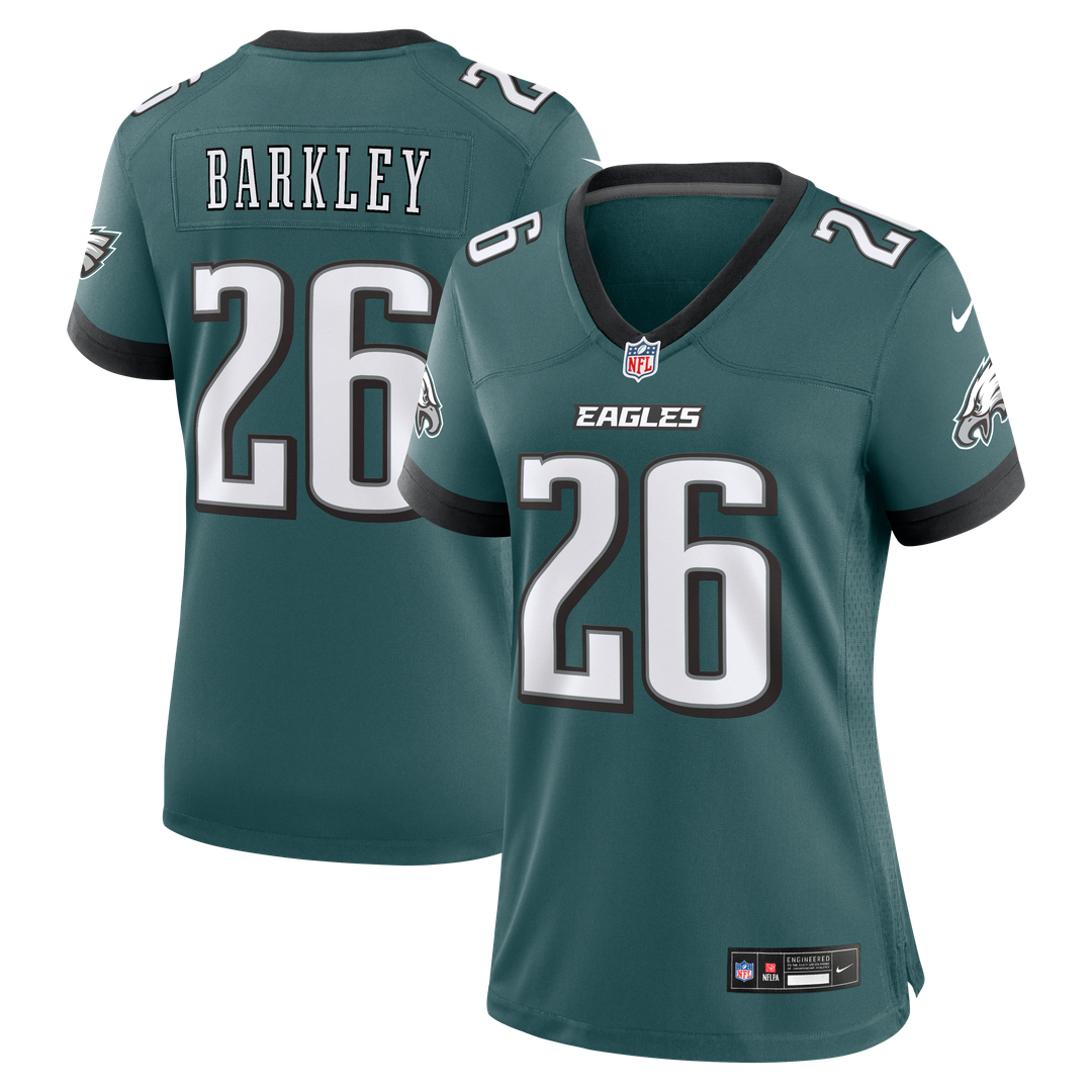 Saquon Barkley Philadelphia Eagles Nike Women's Team Game Jersey - Midnight Green Official NFL Team Apparel Football Fan Gear