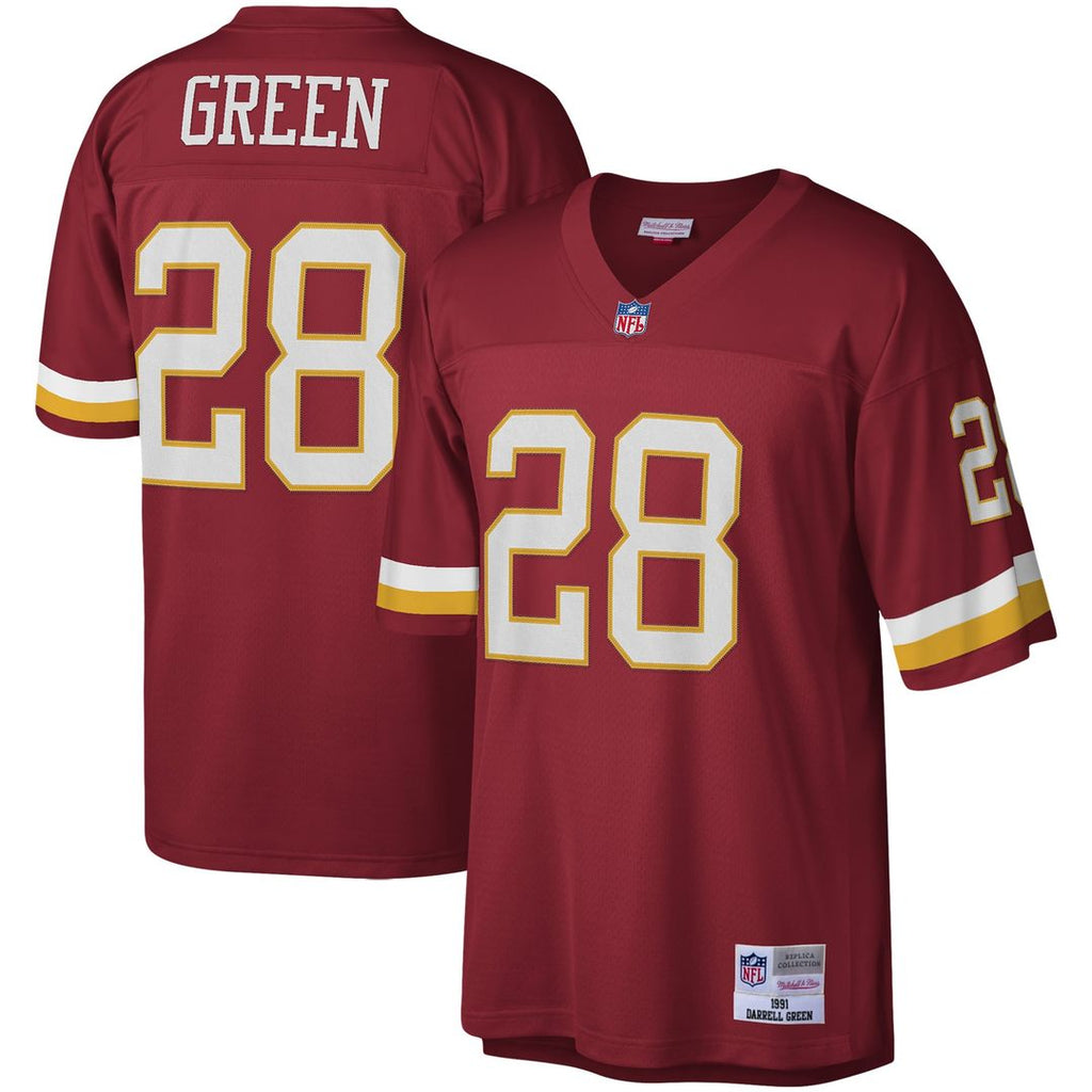 Darrell Green Washington Football Team Mitchell & Ness Legacy Replica Jersey - Burgundy Official NFL Team Apparel Football Fan Gear