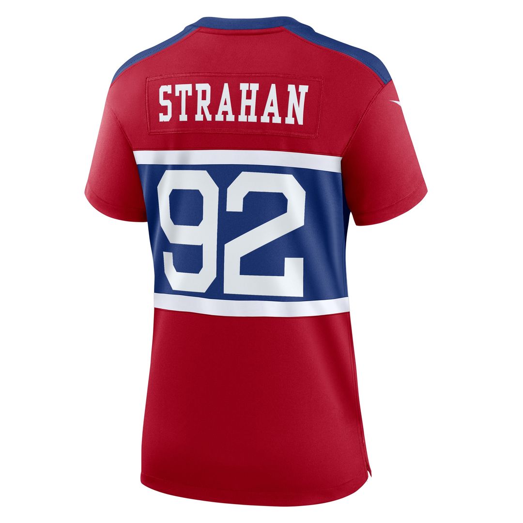 Michael Strahan New York Giants Nike Women's Alternate Retired Player Game Jersey - Century Red Official NFL Team Apparel Football Fan Gear