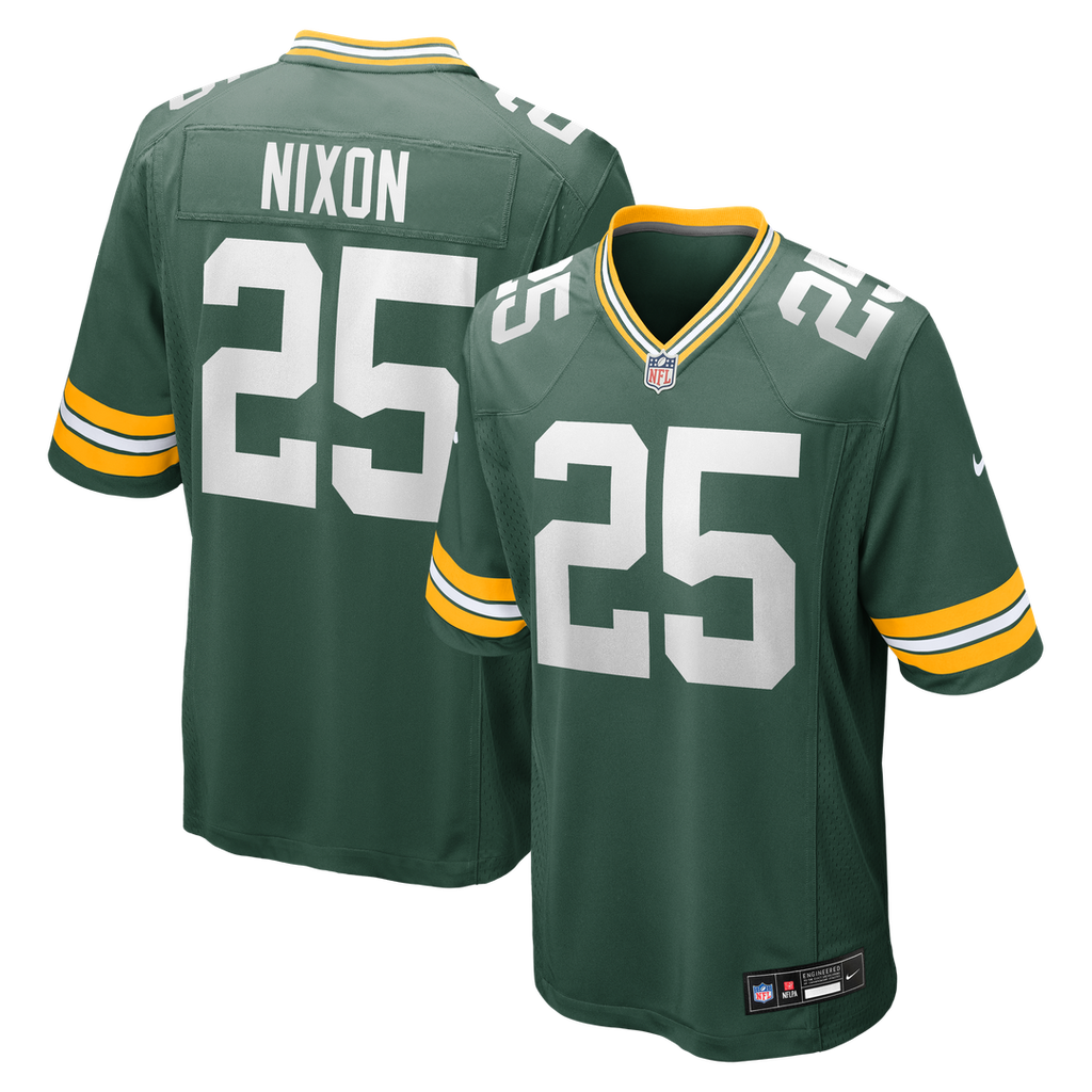 Keisean Nixon Green Bay Packers Nike Game Player Jersey - Green Official NFL Team Apparel Football Fan Gear