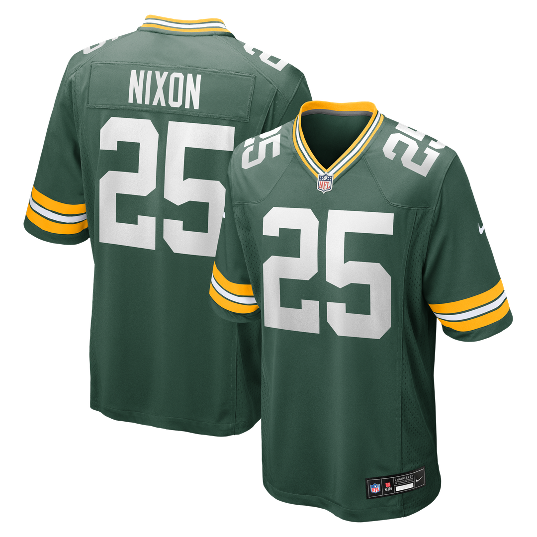 Keisean Nixon Green Bay Packers Nike Game Player Jersey - Green Official NFL Team Apparel Football Fan Gear