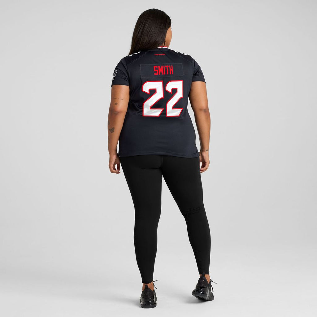 Jaylin Smith Houston Texans Nike Women's Team Game Jersey - Navy Official NFL Team Apparel Football Fan Gear