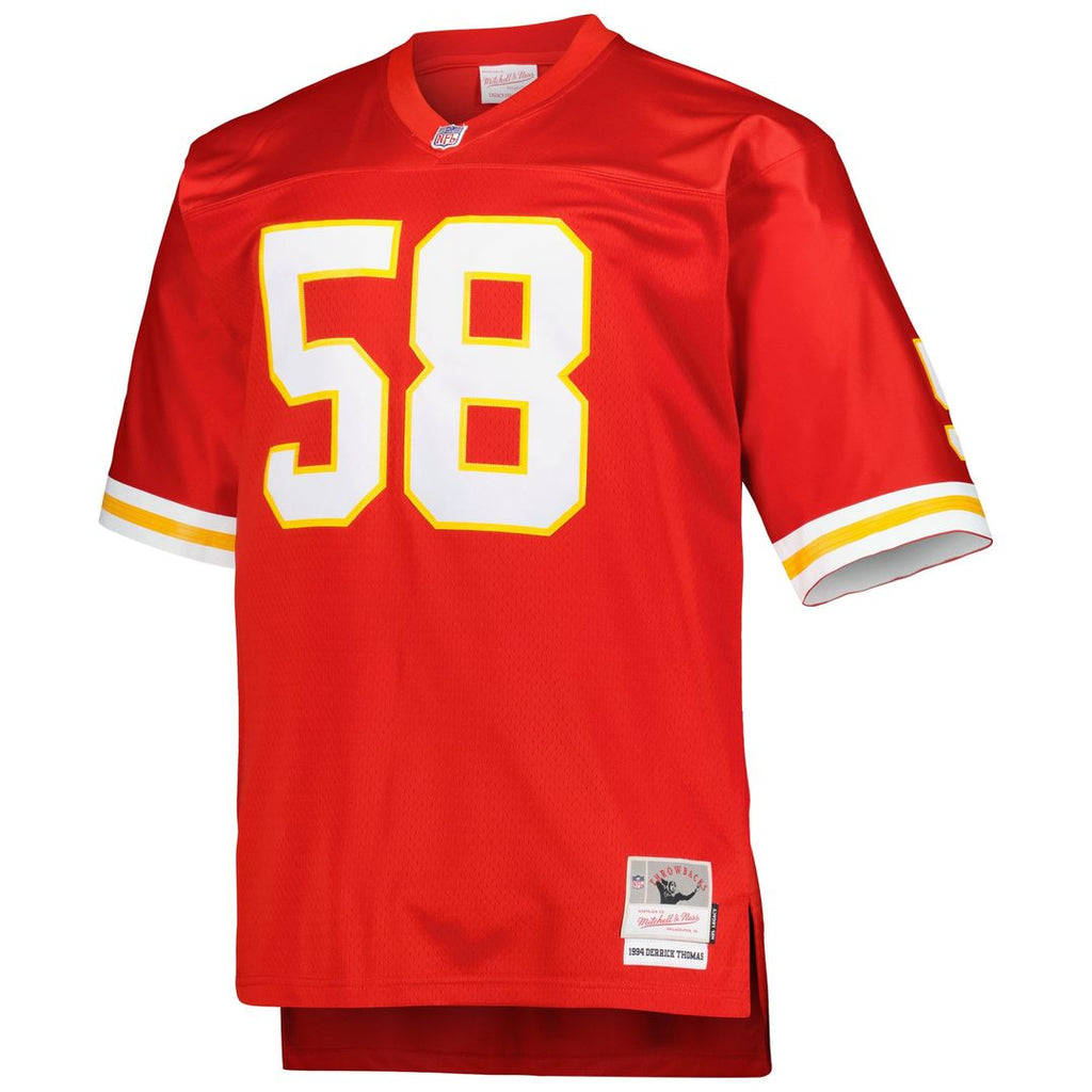 Derrick Thomas Kansas City Chiefs Mitchell & Ness Big & Tall 1994 Retired Player Replica Jersey - Red Official NFL Team Apparel Football Fan Gear