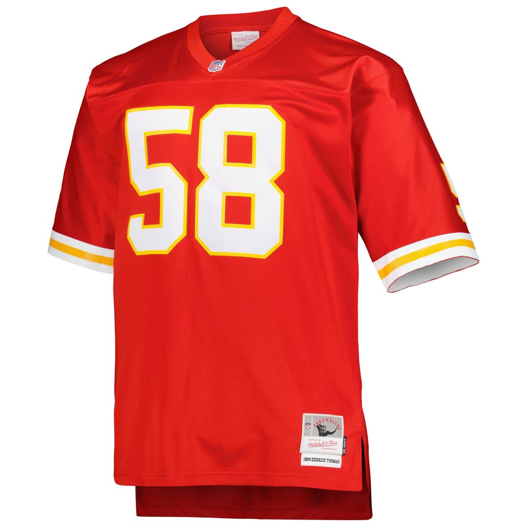 Derrick Thomas Kansas City Chiefs Mitchell & Ness Big & Tall 1994 Retired Player Replica Jersey - Red Official NFL Team Apparel Football Fan Gear