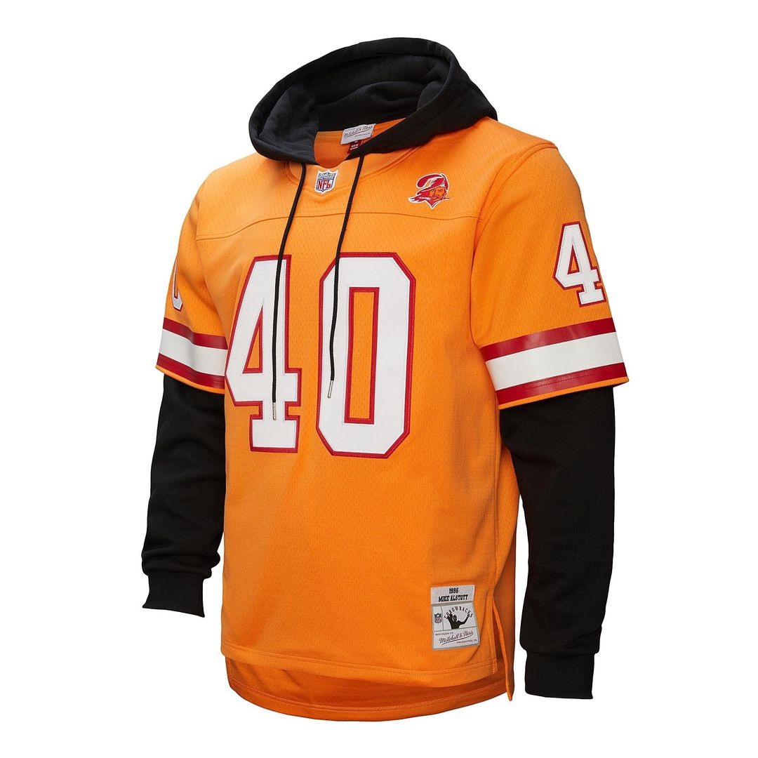 Mike Alstott Tampa Bay Buccaneers Mitchell & Ness Player Name & Number Hoodie Legacy Jersey - Orange Official NFL Team Apparel Football Fan Gear