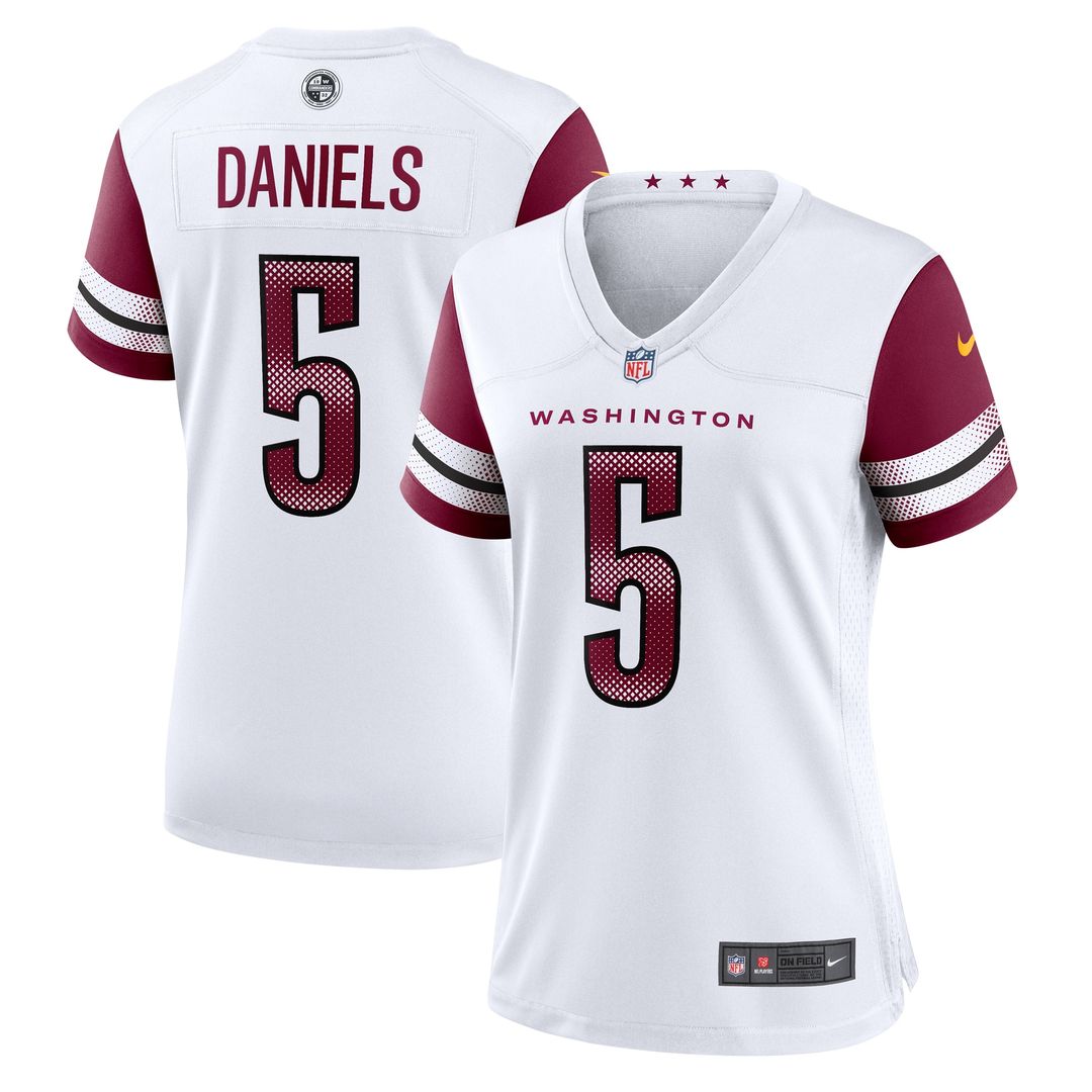 Jayden Daniels Washington Commanders Nike Women's Game Jersey - White Official NFL Team Apparel Football Fan Gear