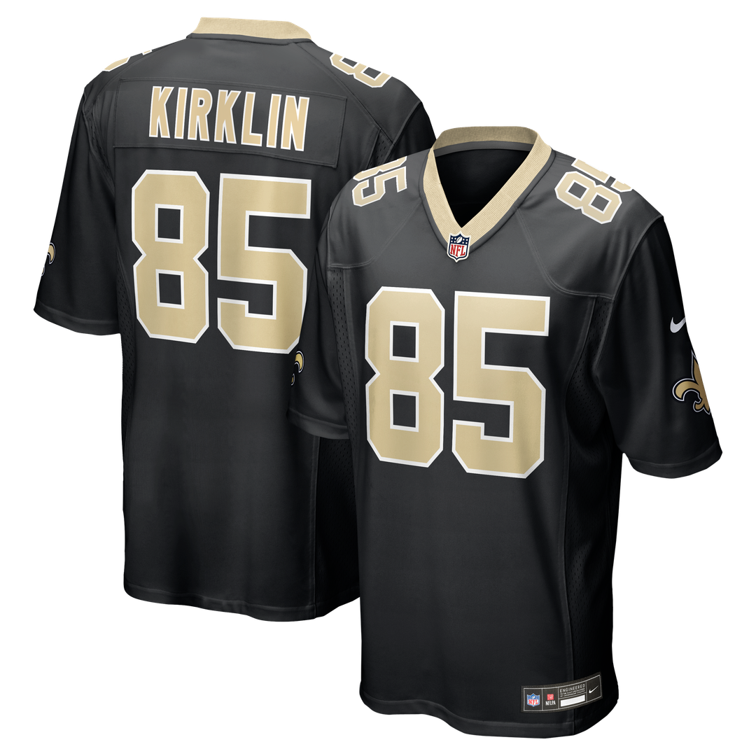 Jontre Kirklin New Orleans Saints Nike Team Game Jersey - Black Official NFL Team Apparel Football Fan Gear