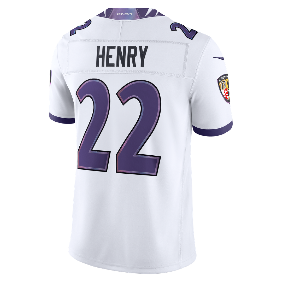 Derrick Henry Baltimore Ravens Nike Vapor F.U.S.E. Stitched Limited Jersey - White Official NFL Team Apparel Football Fan Gear