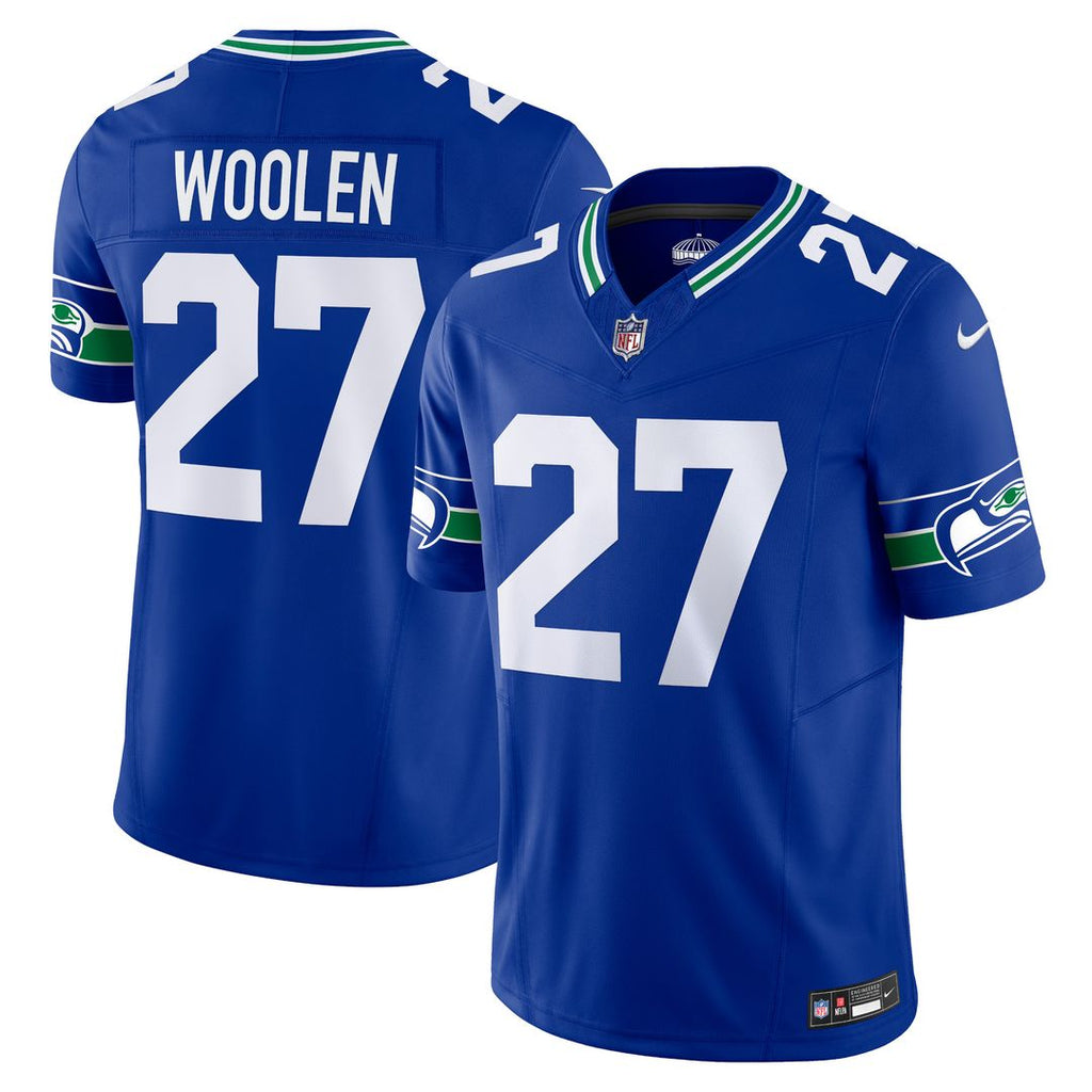 Tariq Woolen Seattle Seahawks Nike Alternate Vapor F.U.S.E. Limited Jersey - Royal Official NFL Team Apparel Football Fan Gear
