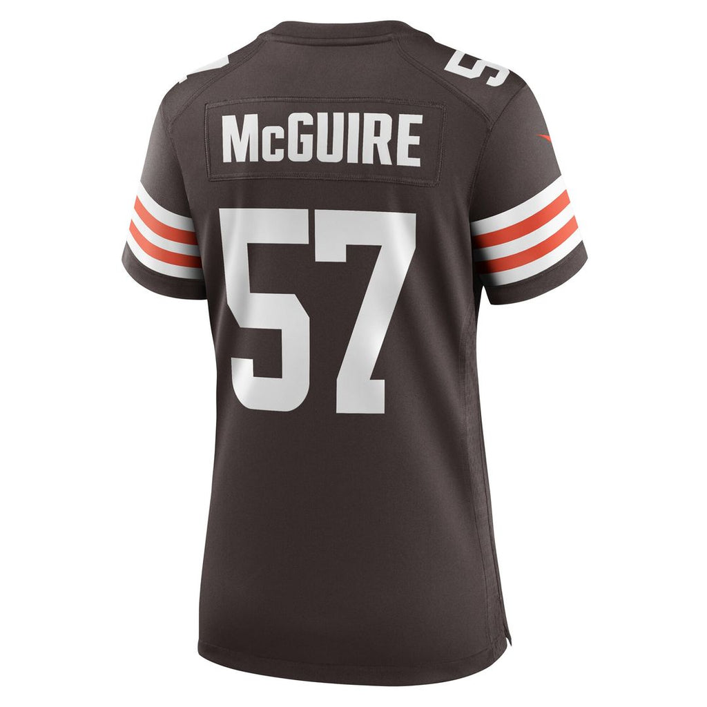 Isaiah McGuire Cleveland Browns Nike Women's Team Game Jersey - Brown Official NFL Team Apparel Football Fan Gear
