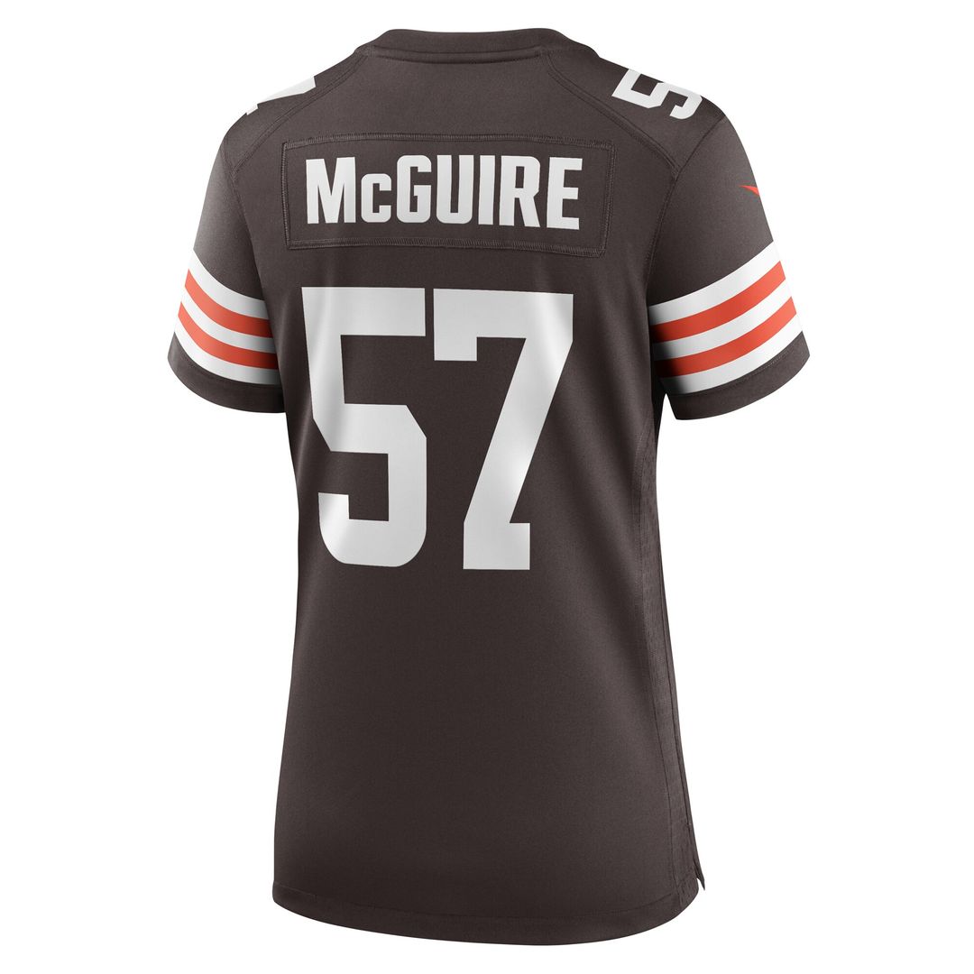 Isaiah McGuire Cleveland Browns Nike Women's Team Game Jersey - Brown Official NFL Team Apparel Football Fan Gear