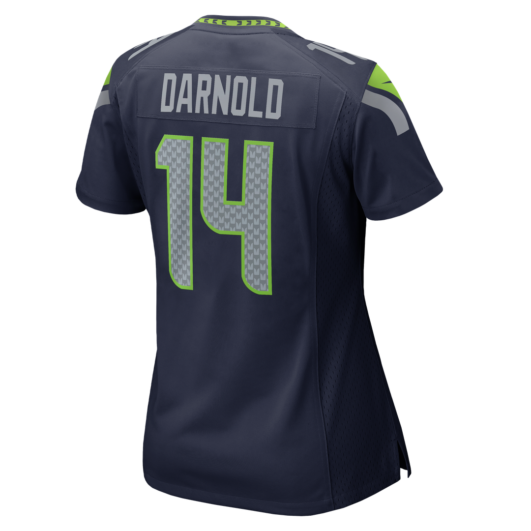 Sam Darnold Seattle Seahawks Nike Women's Super Bowl LX Patch Game Jersey - College Navy Official NFL Team Apparel Football Fan Gear