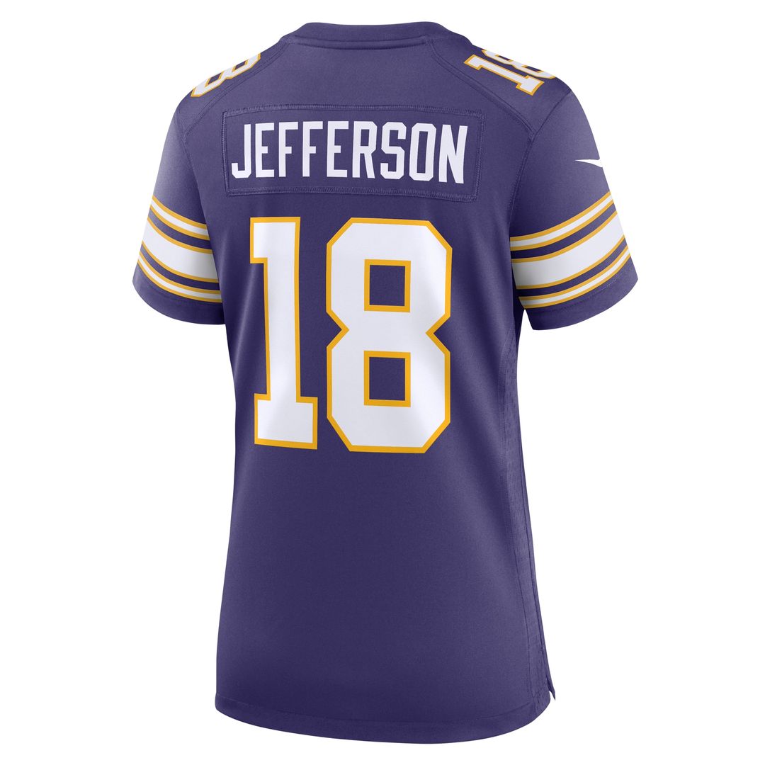 Justin Jefferson Minnesota Vikings Nike Women's Player Jersey - Purple Official NFL Team Apparel Football Fan Gear