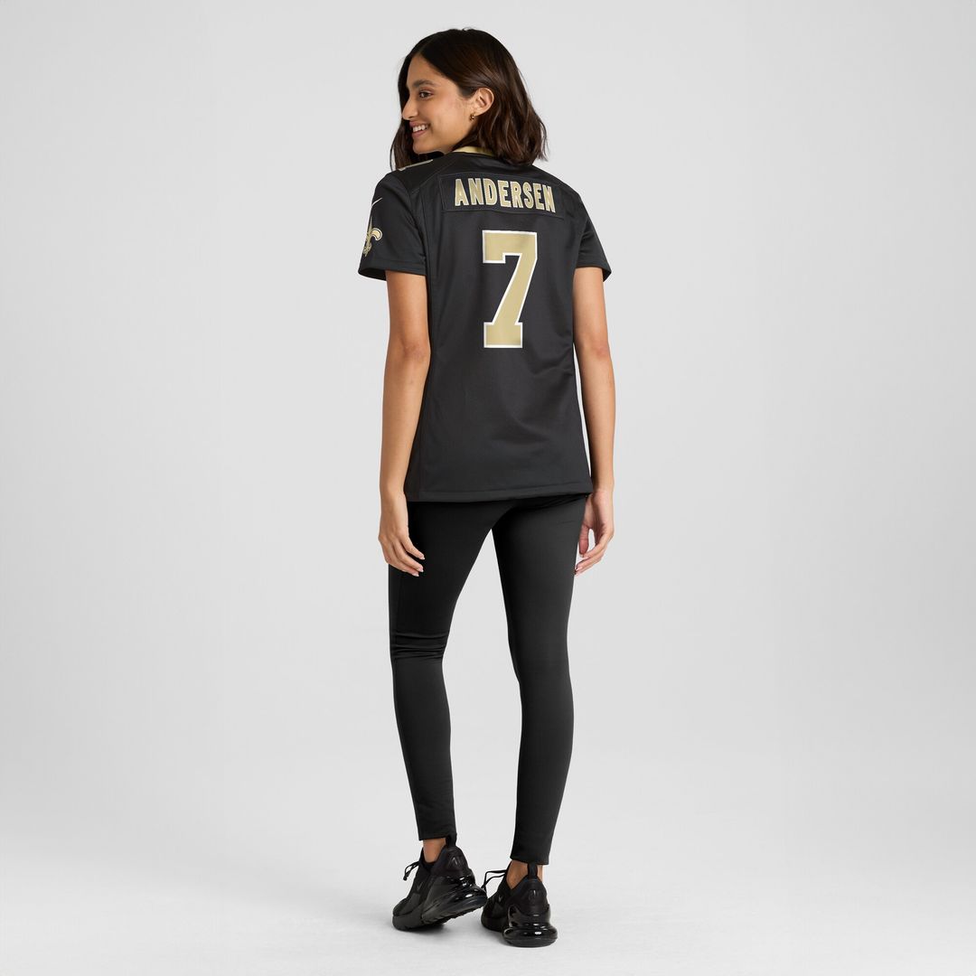 Morten Andersen New Orleans Saints Nike Women's Game Retired Player Jersey - Black Official NFL Team Apparel Football Fan Gear