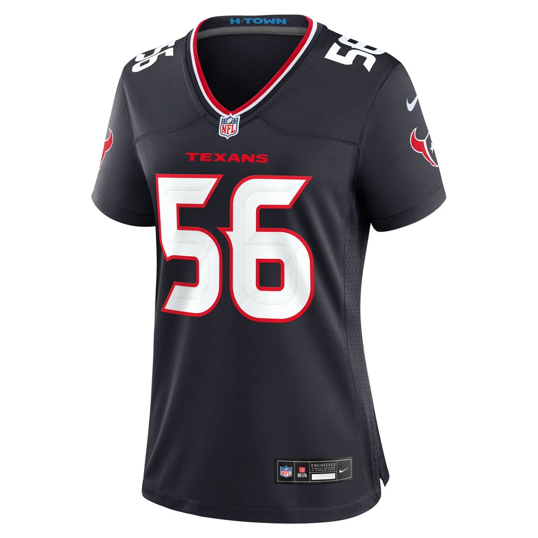 Jamal Hill Houston Texans Nike Women's Team Game Jersey - Navy Official NFL Team Apparel Football Fan Gear