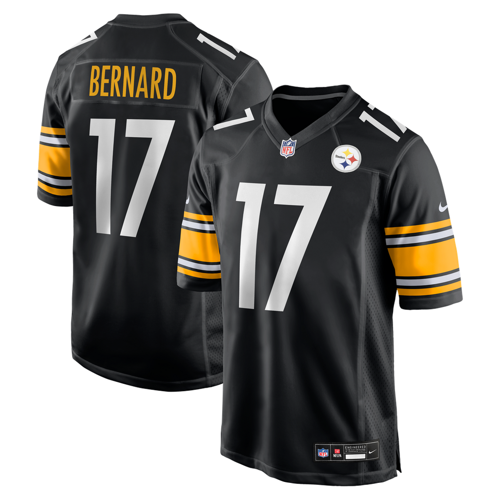 Germie Bernard Pittsburgh Steelers Nike Game Jersey - Black Official NFL Team Apparel Football Fan Gear