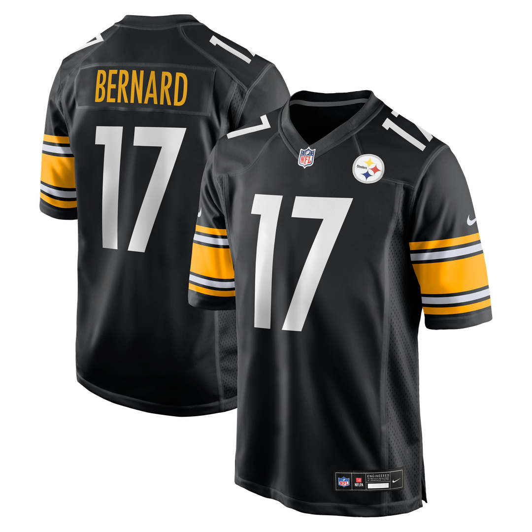 Germie Bernard Pittsburgh Steelers Nike Game Jersey - Black Official NFL Team Apparel Football Fan Gear