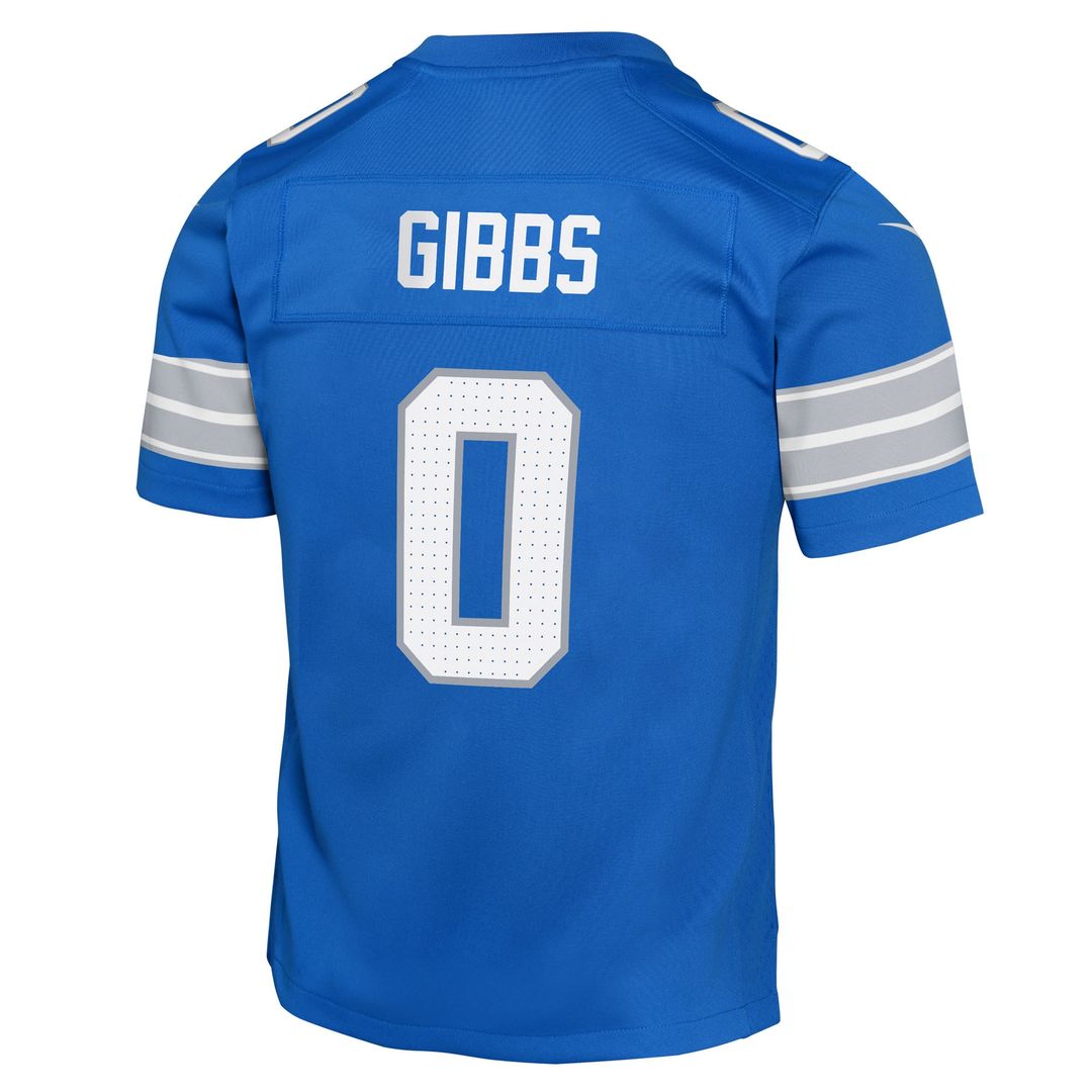 Jahmyr Gibbs Detroit Lions Nike Youth Game Jersey - Black Official NFL Team Apparel Football Fan Gear