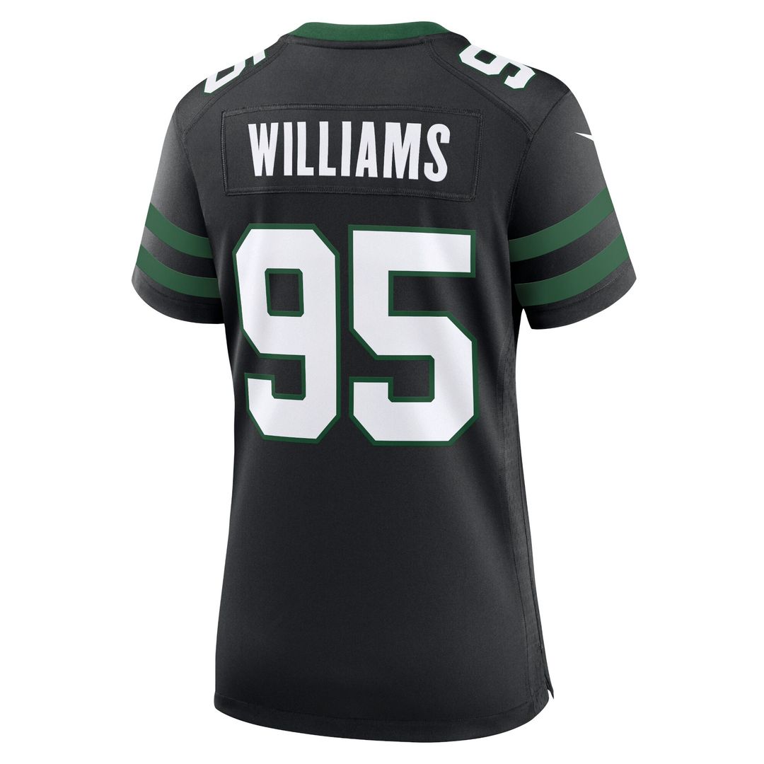 Quinnen Williams New York Jets Nike Women's Alternate Game Jersey - Legacy Black Official NFL Team Apparel Football Fan Gear