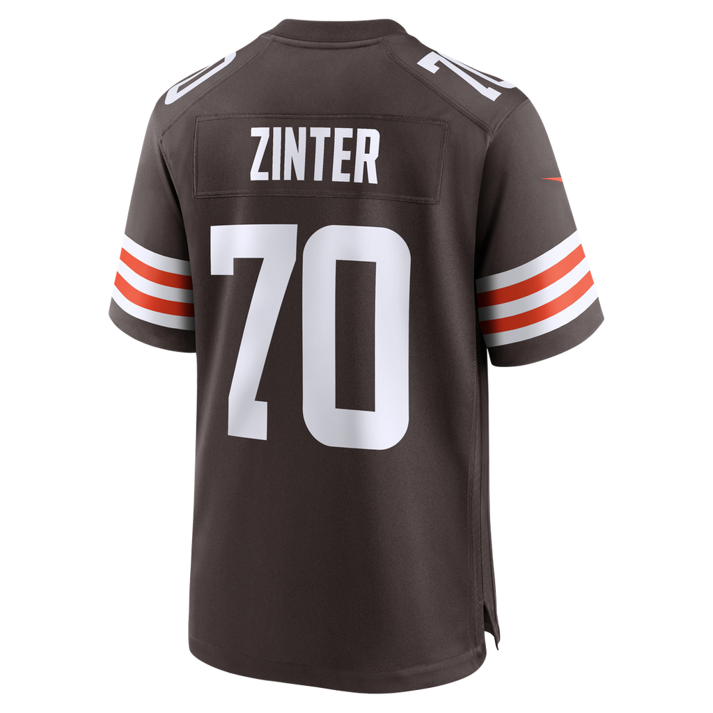 Zak Zinter Cleveland Browns Nike Team Game Jersey - Brown Official NFL Team Apparel Football Fan Gear