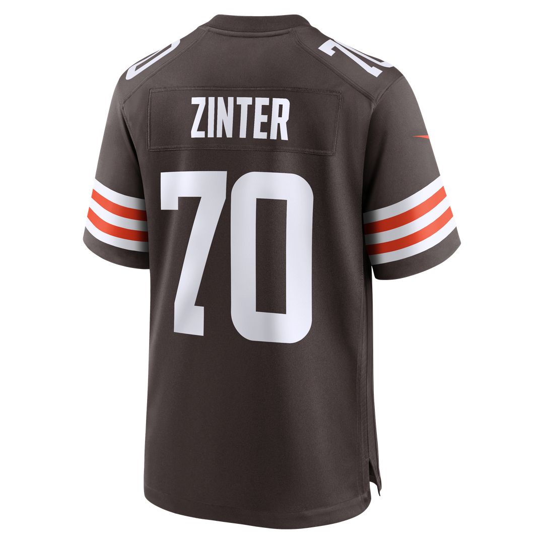 Zak Zinter Cleveland Browns Nike Team Game Jersey - Brown Official NFL Team Apparel Football Fan Gear