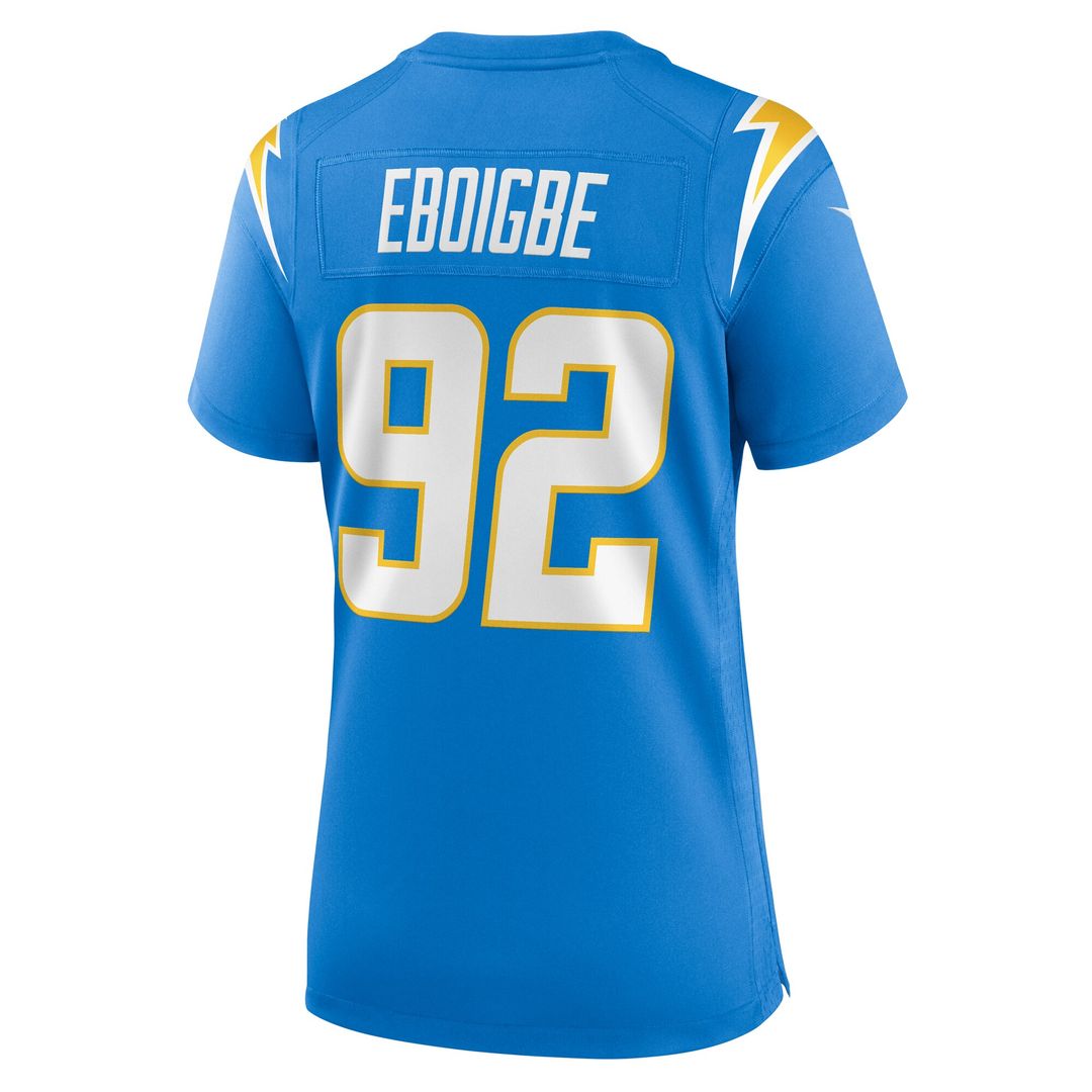 Justin Eboigbe Los Angeles Chargers Nike Women's Game Jersey - Powder Blue Official NFL Team Apparel Football Fan Gear