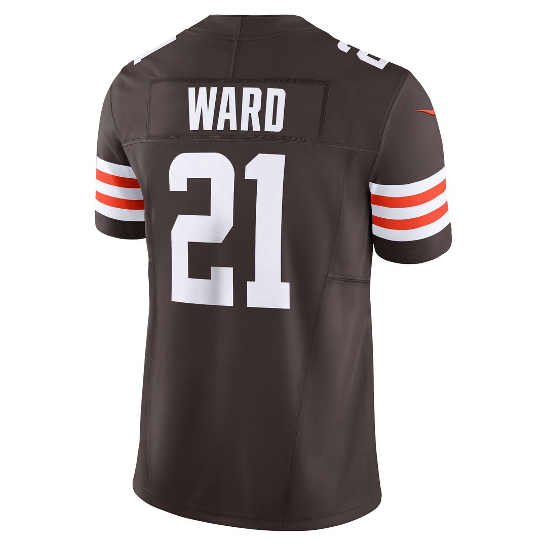 Denzel Ward Cleveland Browns Nike Vapor F.U.S.E. Limited Jersey - Brown Official NFL Team Apparel Football Fan Gear