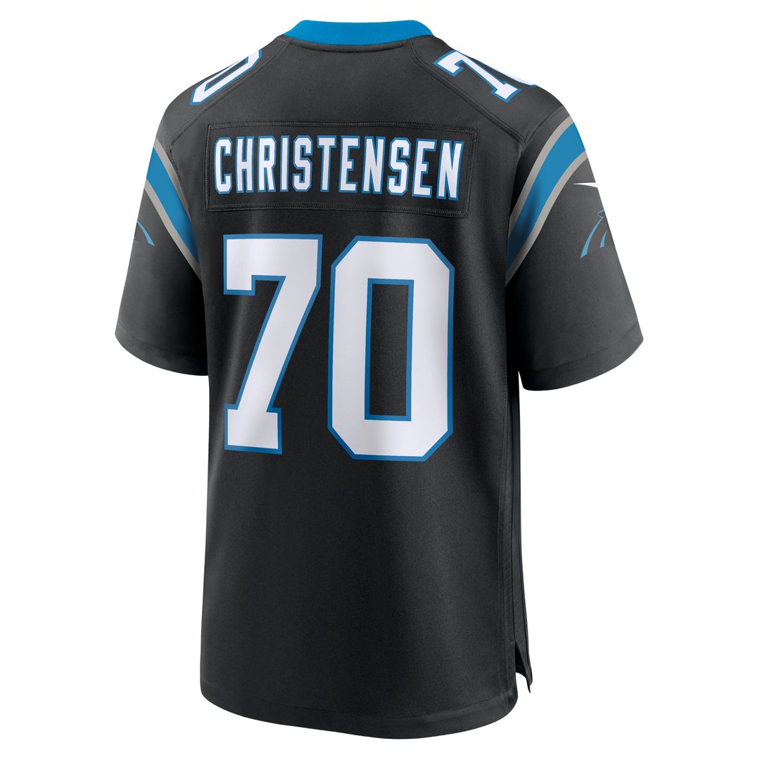Brady Christensen Carolina Panthers Nike Team Game Jersey - Black Official NFL Team Apparel Football Fan Gear