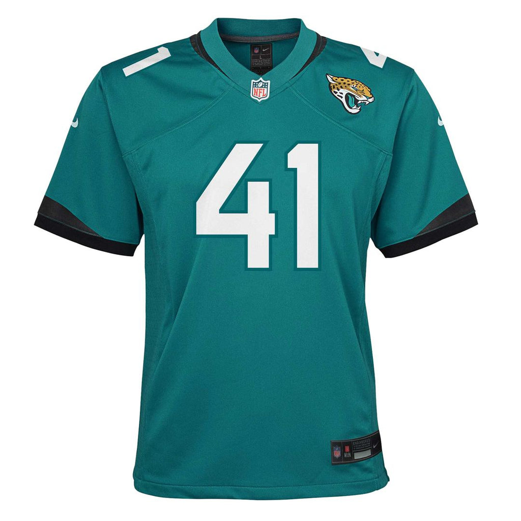 Josh Hines-Allen Jacksonville Jaguars Nike Youth Game Jersey - Teal Official NFL Team Apparel Football Fan Gear