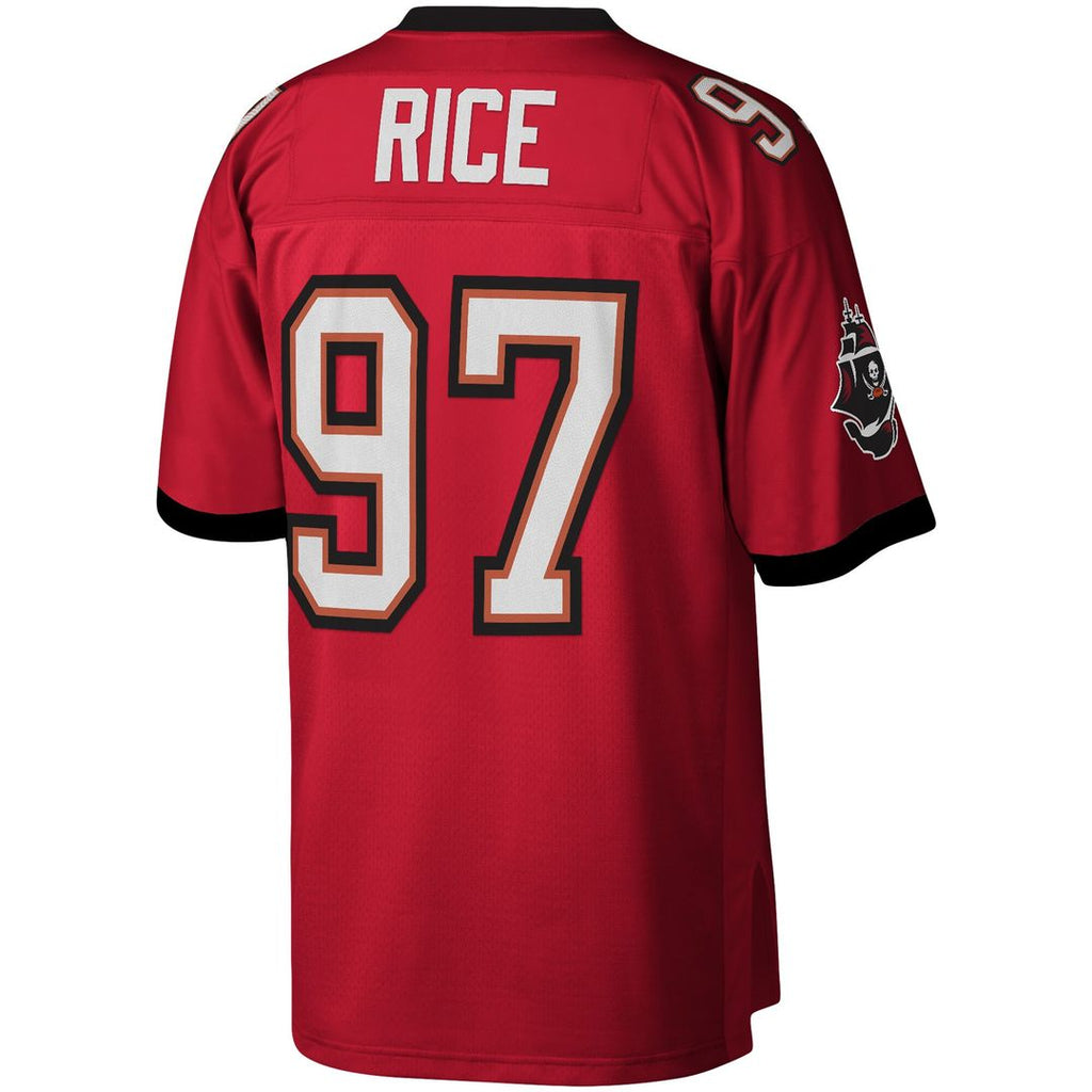 Simeon Rice Tampa Bay Buccaneers Mitchell & Ness Legacy Replica Jersey - Red Official NFL Team Apparel Football Fan Gear