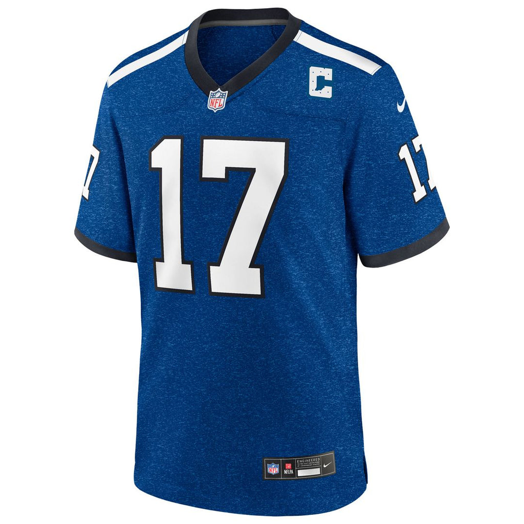 Daniel Jones Indianapolis Colts Nike Alternate 2 Indiana Nights Game Jersey - Heather Royal Official NFL Team Apparel Football Fan Gear