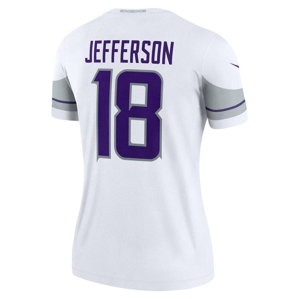 Justin Jefferson Minnesota Vikings Nike Women's Alternate Legend Player Performance Top - White NFL Fan Gear Popular Style