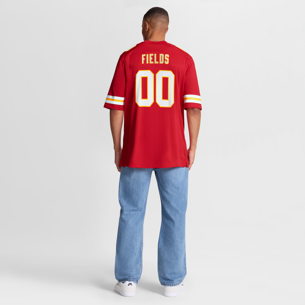 Justin Fields Kansas City Chiefs Nike Game Jersey - Red Official NFL Team Apparel Football Fan Gear