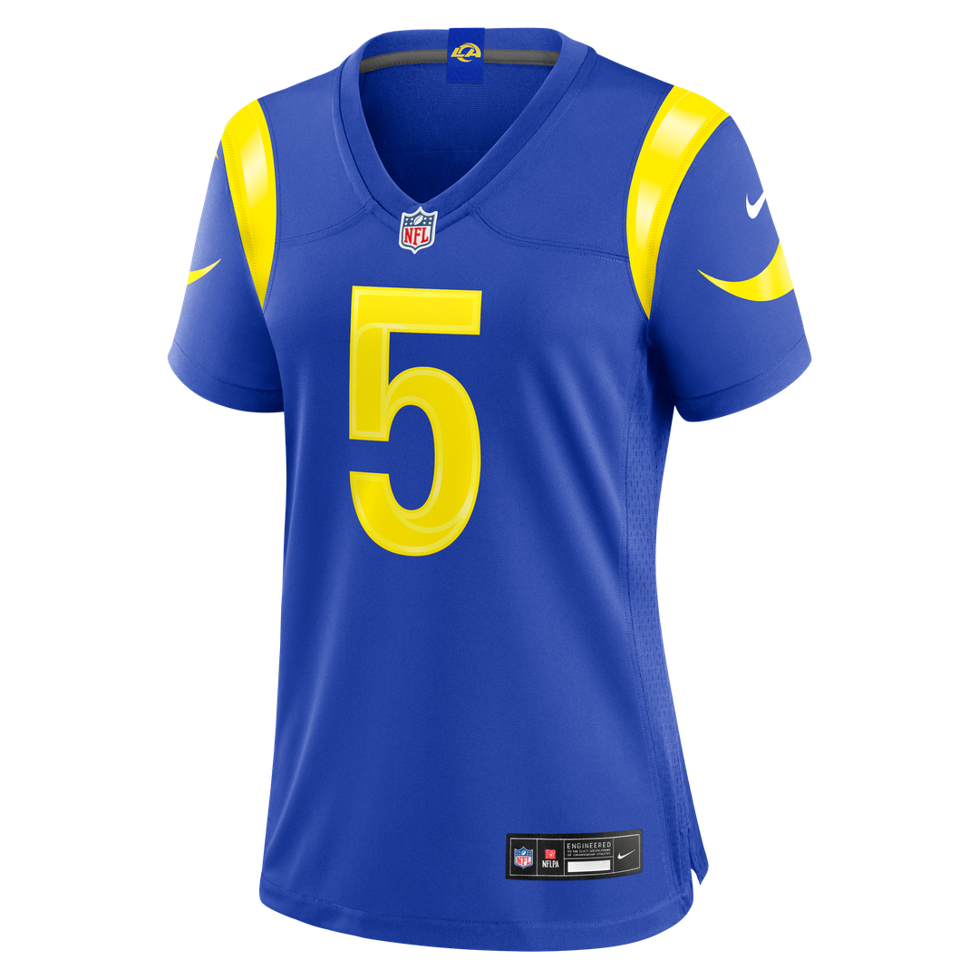 Kamren Kinchens Los Angeles Rams Nike Women's Team Game Jersey - Royal Official NFL Team Apparel Football Fan Gear
